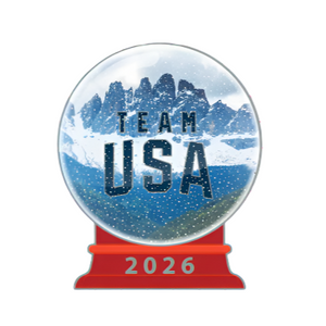 Team USA Milano Cortina Snow Globe Pin
