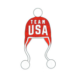 Load image into Gallery viewer, Team USA Knit Ear Hat Pin
