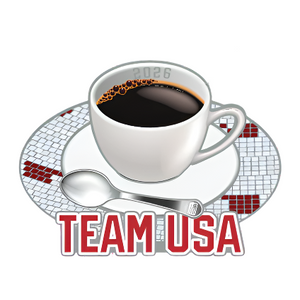 Team USA Espresso Cup and Saucer Pin