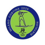 Load image into Gallery viewer, MC26 Olympic Pictogram - Biathlon Pin
