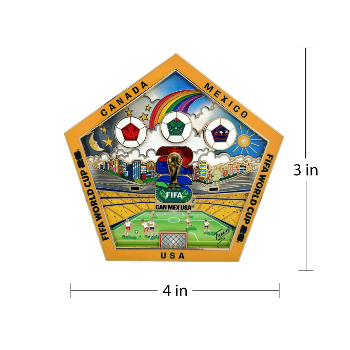 FIFA WC26 Fazzino Host Country Layer Pin – Honav USA