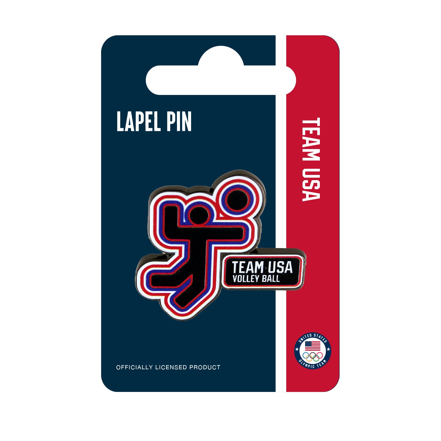 Team USA Pictogram Volleyball Lapel Pin