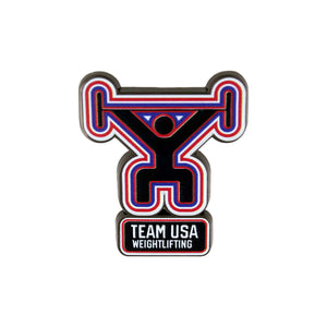 Team USA Pictogram Weightlifting Lapel Pin