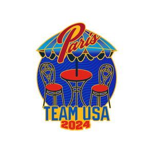 2024 Paris Olympics Team USA Paris Cafe Lapel Pin