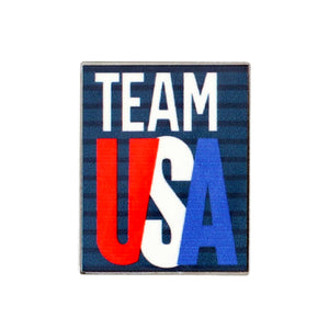 Team USA 2024 Retro Logo Stripes Lapel Pin