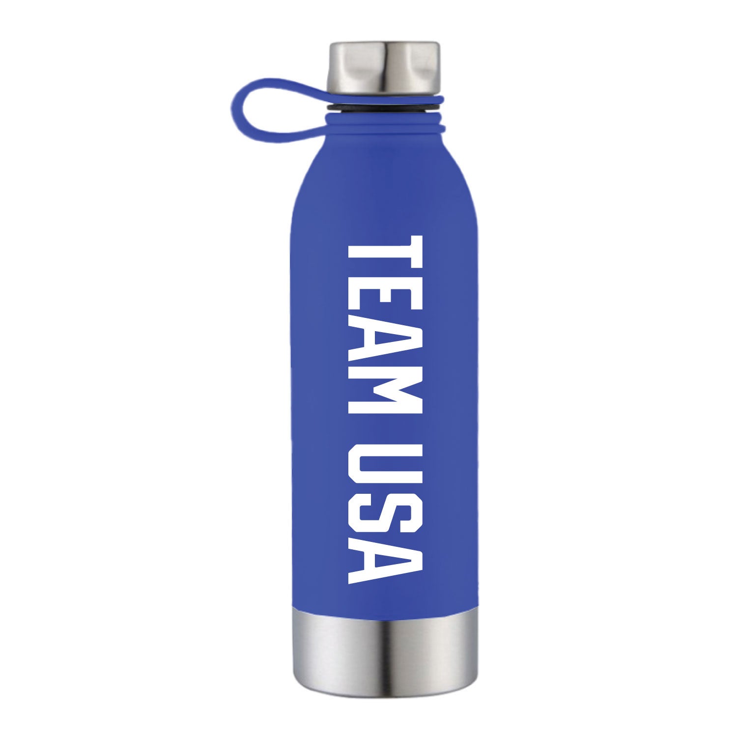 TEAM USA Logo Blue Stainless Steel Water Bottle