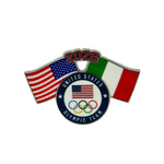 Load image into Gallery viewer, Team USA 2026 Winter Olympics Dual Flag Pin
