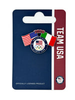 Load image into Gallery viewer, Team USA 2026 Winter Olympics Dual Flag Pin
