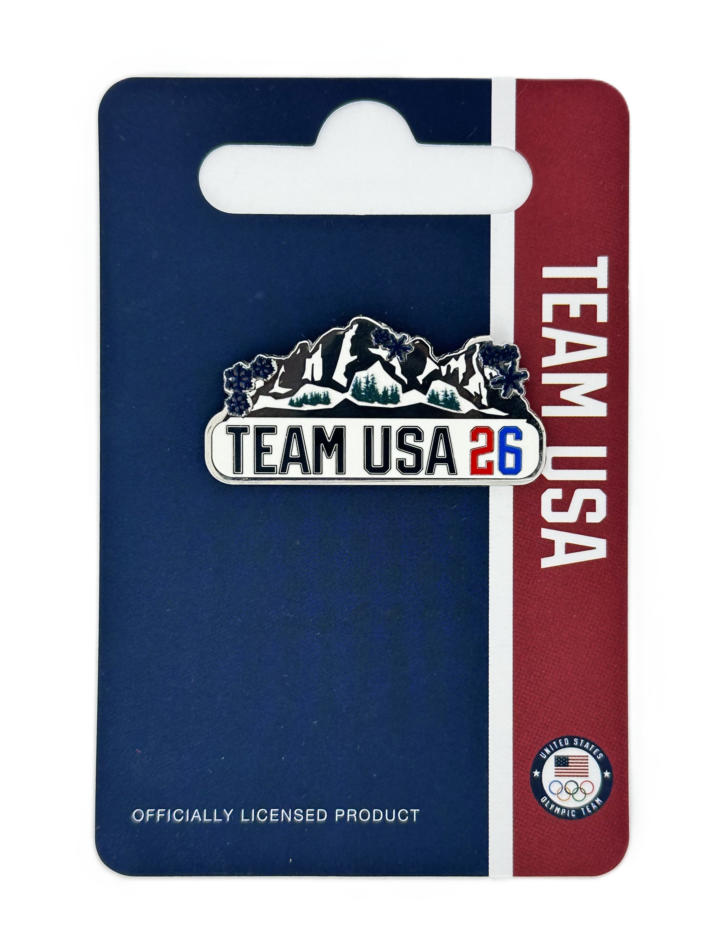 Team USA 2026 Winter Olympics Dolomites Snowflakes Pin
