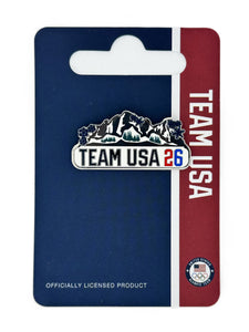Team USA 2026 Winter Olympics Dolomites Snowflakes Pin