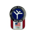 Load image into Gallery viewer, Team USA Figure Skating Pictogram Glitter Pin
