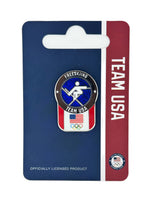 Load image into Gallery viewer, Team USA Freeskiing Pictogram Glitter Pin

