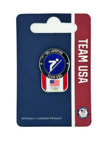 Load image into Gallery viewer, Team USA Ski Jumping Pictogram Glitter Pin
