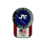 Load image into Gallery viewer, Team USA Alpine Skiing Pictogram Glitter Pin
