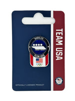 Load image into Gallery viewer, Team USA Bobsled Pictogram Glitter Pin
