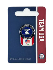 Team USA Para Nordic Skiing Pictogram Glitter Pin