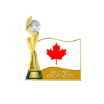 Load image into Gallery viewer, 2023 FIFA Women&#39;s World Cup 2.5D Trophy Pin Canada Flag
