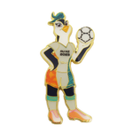 Load image into Gallery viewer, 2023 FIFA Women&#39;s World Cup TAZUNI Mascot Pin With Ball Lapel Pin
