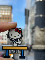 Load image into Gallery viewer, Team USA x Hello Kitty Gymnastics Pin
