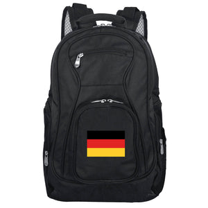 Team Germany Premium Laptop Backpack - Fits Most 17 Inch Laptops and Tablets - Ideal for Work, Travel, School, College, and Commuting