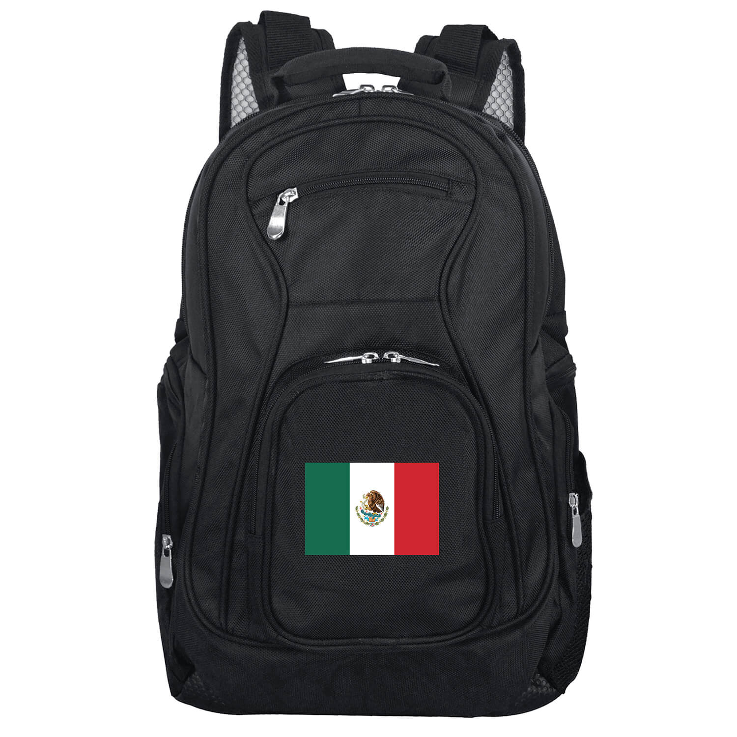 Mojo Mexico Flag 19 Premium Laptop Backpack-Black