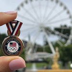 Load image into Gallery viewer, Gold Medal Ribbon Pin
