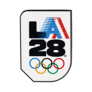 LA 2028 Olympics Logo in Retro Stripe Pin