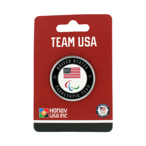 Team USA Paralympics Coin Pin in Blue