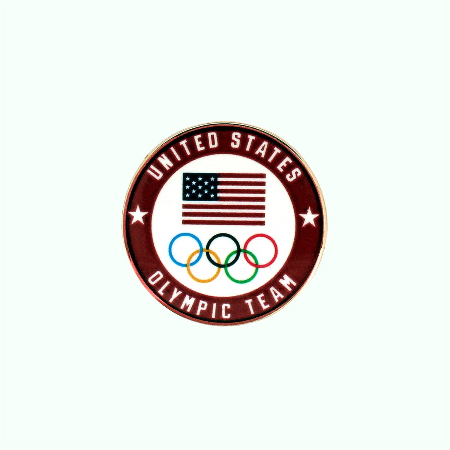 Team USA Olympics Coin Pin in Red