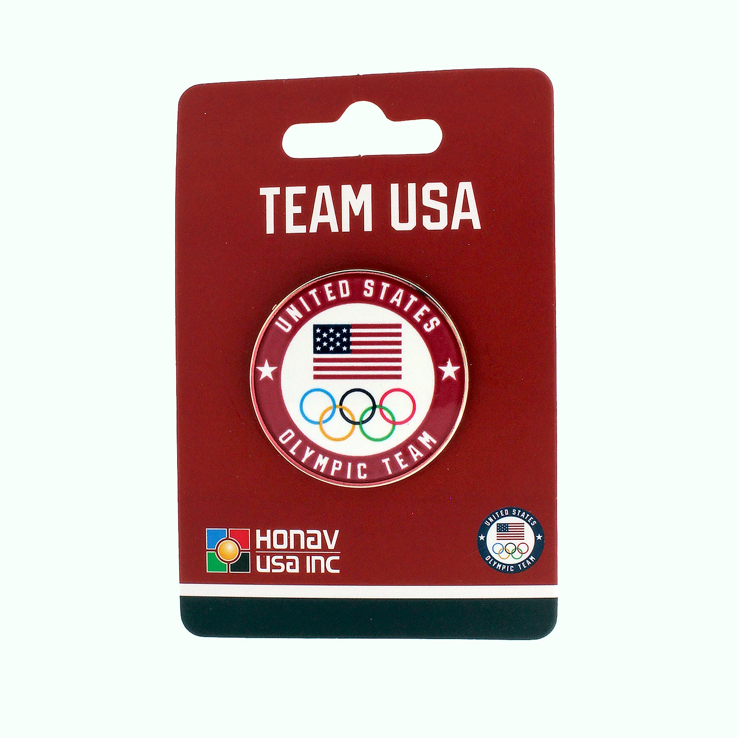 Team USA Olympics Coin Pin in Red