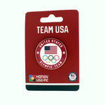 Load image into Gallery viewer, Team USA Olympics Coin Pin in Red
