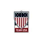 Load image into Gallery viewer, Team USA Olympics Shield Pin
