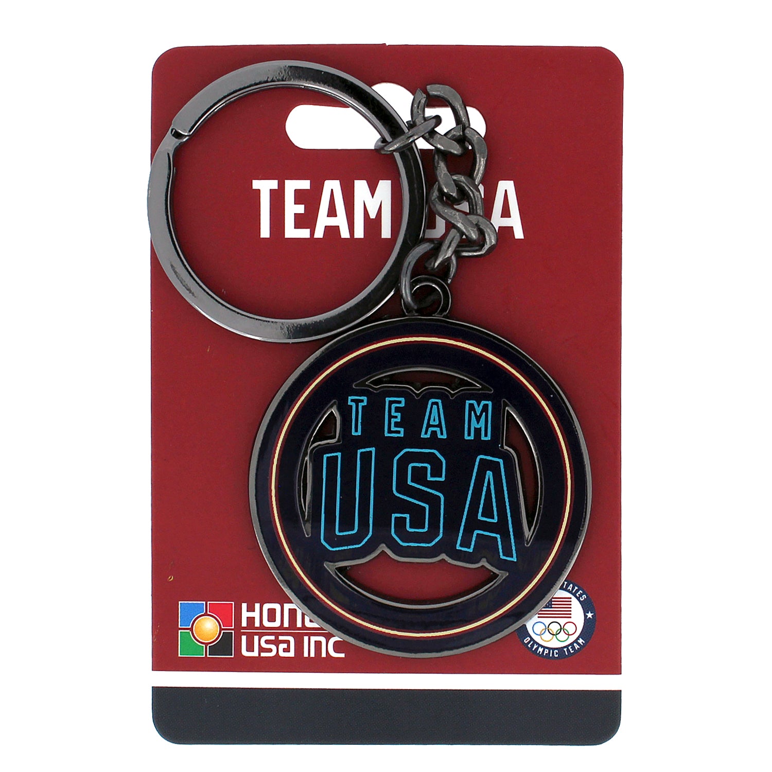 Team USA Cutout Neon Keychain