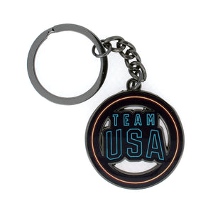 Team USA Cutout Neon Keychain