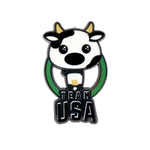 Load image into Gallery viewer, Tokyo Olympics Kawaii Pop Culture Cow Pin
