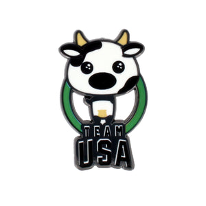 Tokyo Olympics Kawaii Pop Culture Cow Pin