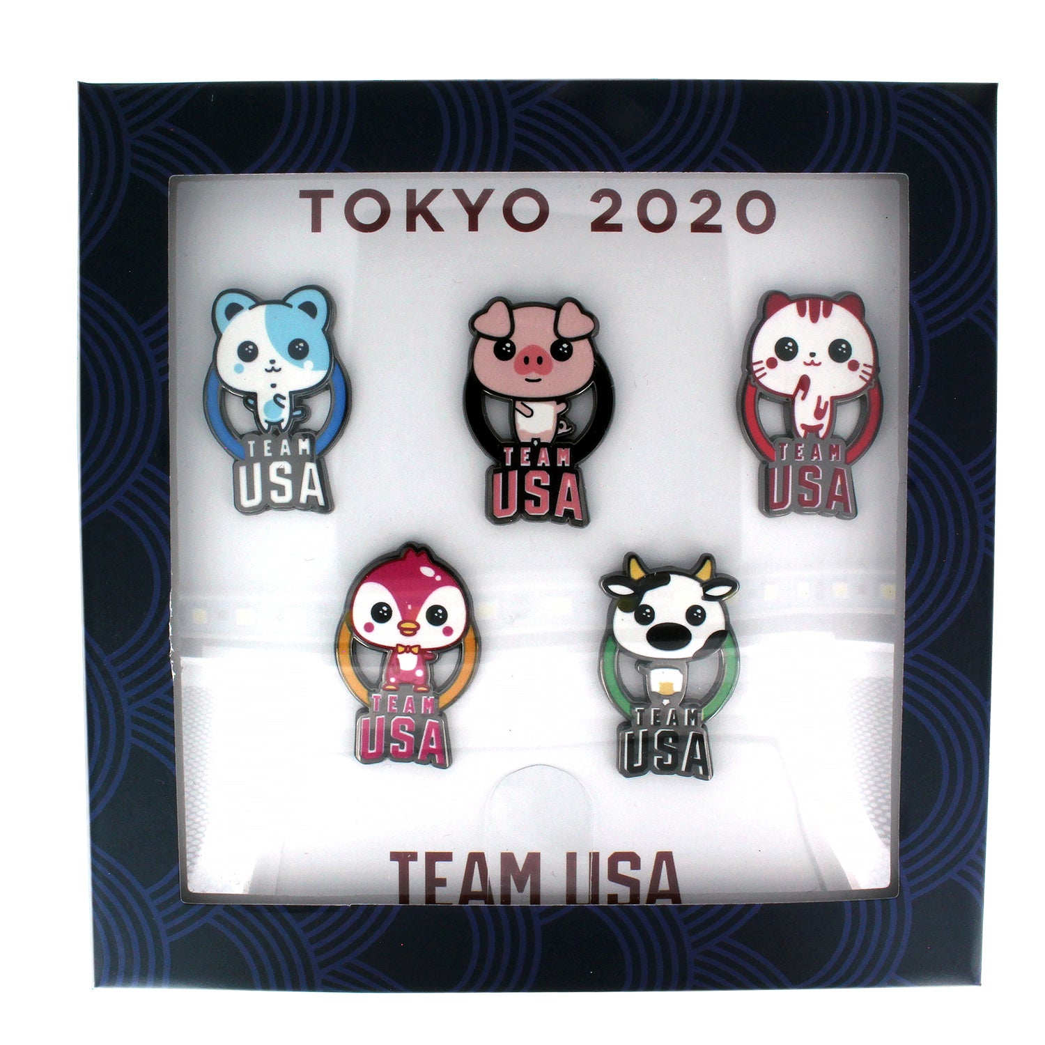 Beijing 2022 Olympics Team USA Panda Mascot Pin