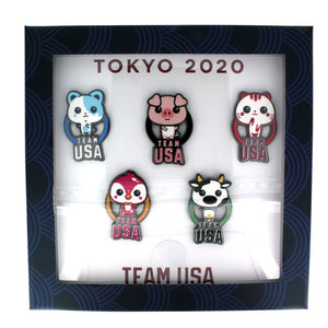 Tokyo Olympics Kawaii Pop Culture Pin Set