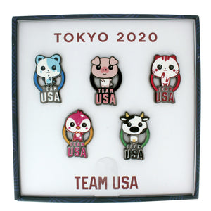 Tokyo Olympics Kawaii Pop Culture Pin Set