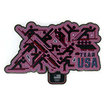 Load image into Gallery viewer, Oversized Team USA Olympic Radiant Pictogram Collage Pin
