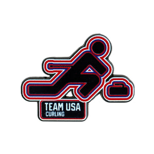 Team USA Curling Radiant Pictogram Pin