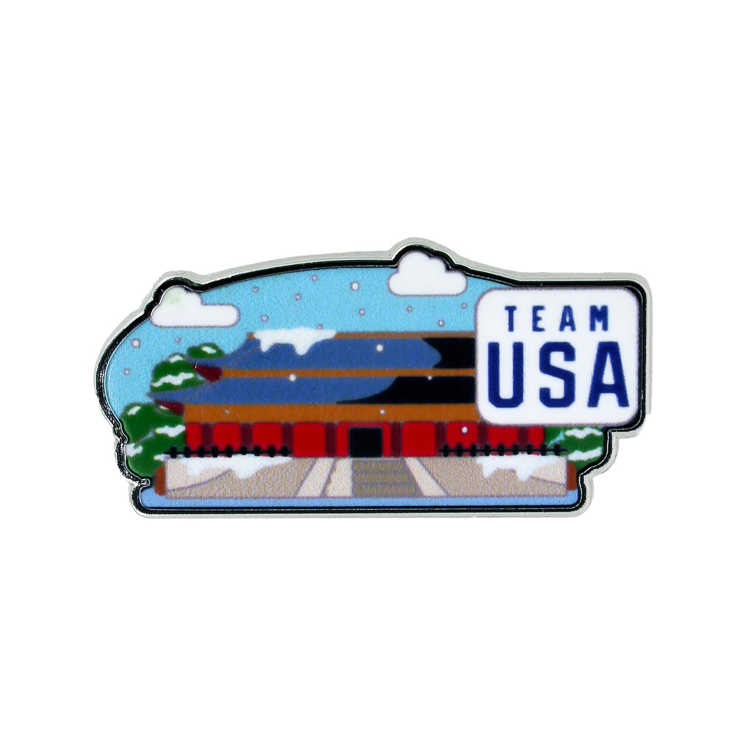 Beijing Olympics Forbidden City in Pastel Pin