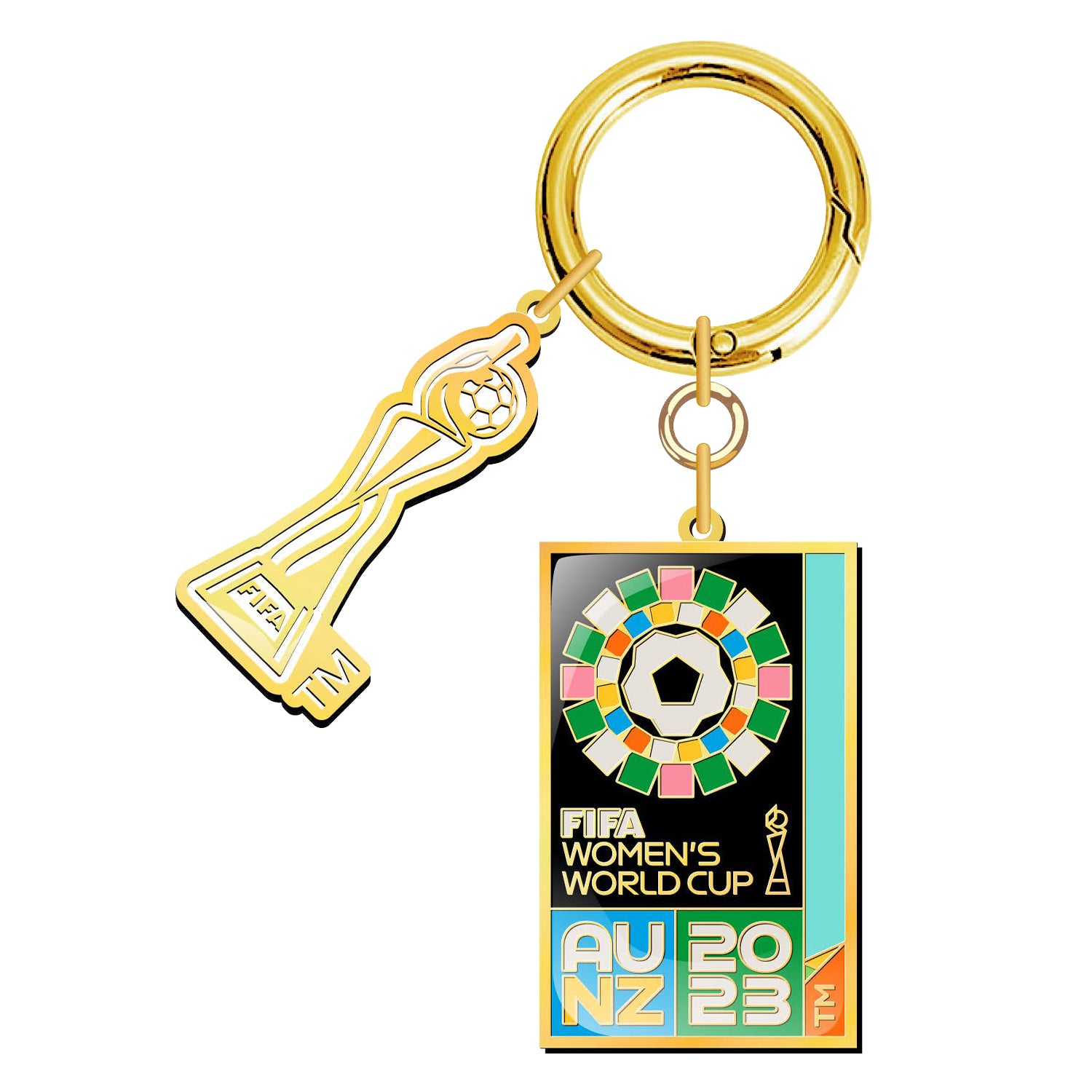2023 FIFA Women's World Cup Australia 2D Trophy Keychain with Official Emblem