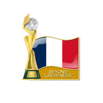 Load image into Gallery viewer, 2023 FIFA Women&#39;s World Cup Australia 2.5D Trophy Pin France Flag
