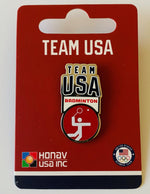 Load image into Gallery viewer, Team USA Badminton Pictogram Pin
