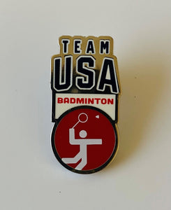 Team USA Badminton Pictogram Pin