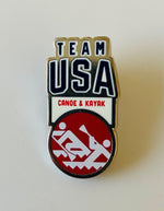 Load image into Gallery viewer, Team USA Canoe &amp; Kayak Pictogram Pin
