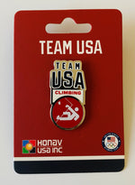 Load image into Gallery viewer, Team USA Climbing Pictogram Pin
