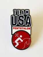 Load image into Gallery viewer, Team USA Pentathlon Pictogram Pin
