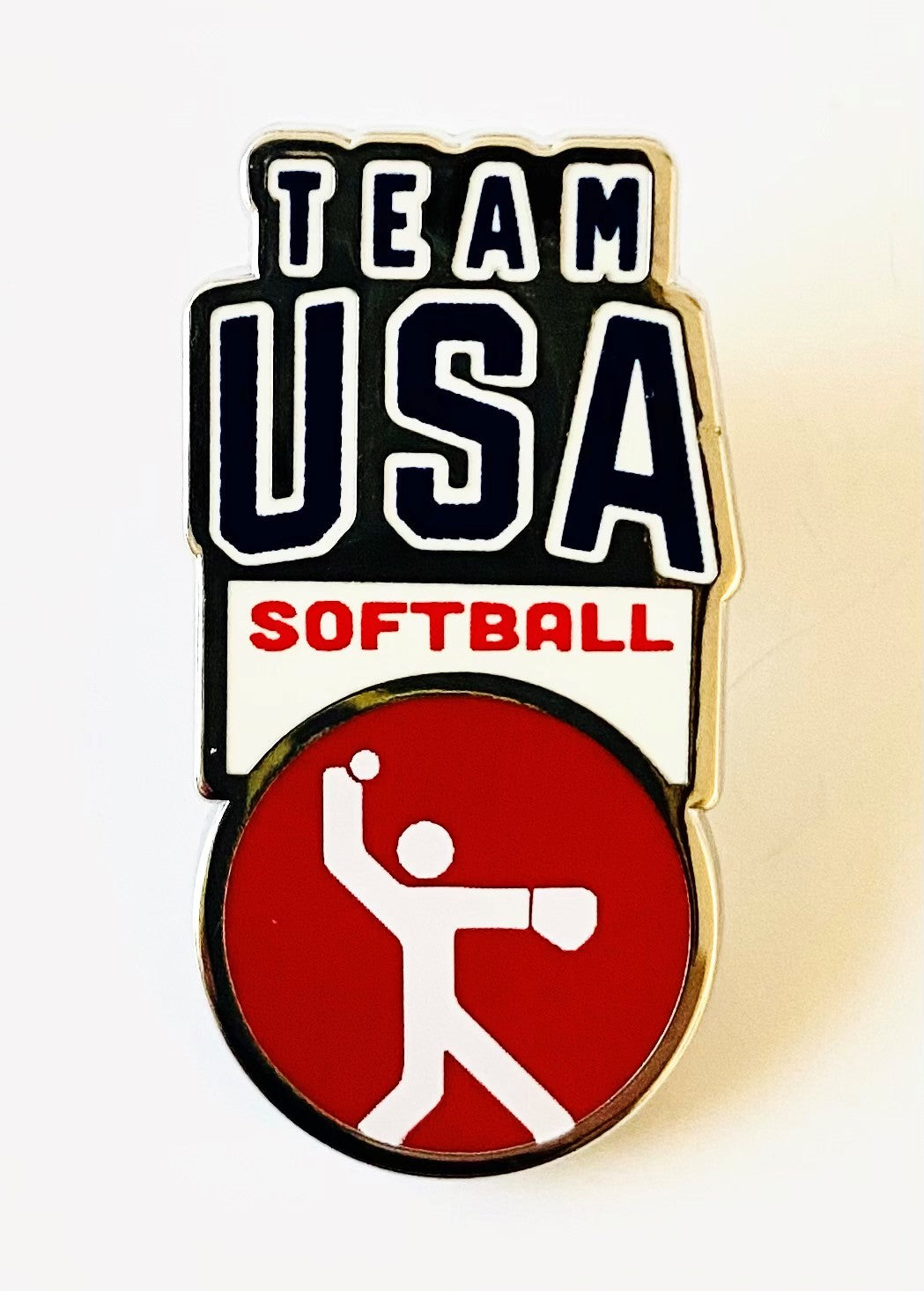 Team USA Softball Pictogram Pin